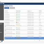 Backup activity screenshot