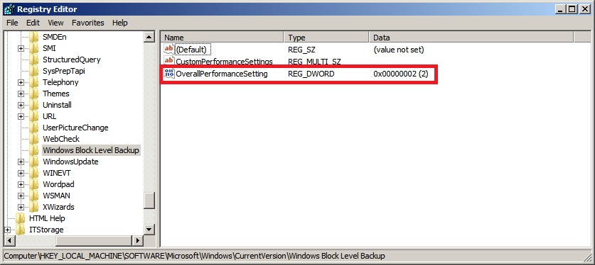 BackupAssist - Registry BackupAssist - Registry
